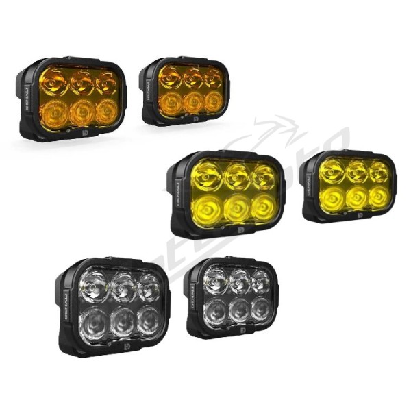 DENALI DialDim™ Kit DL6 Amber Lens  Aprilia / BMW / Ducati / Kove / KTM / Suzuki 390/1600 04-25 