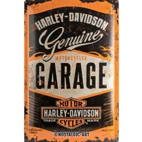 Metalinė lentelė HARLEY-DAVIDSON GARAGE 20x30