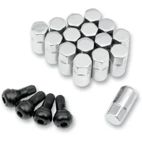 MOOSE OFFROAD FOUR WHEEL Replacement ATV/UTV Wheel Lug Nuts with Valve Stems Kawasaki / Yamaha 620-1000 94-22