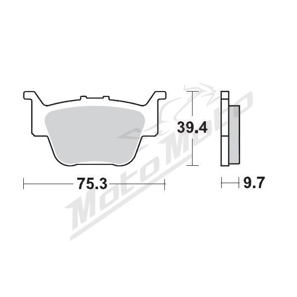 MOTO-MASTER Racing Brake Pads ATV Honda TRX 420-680 03-25