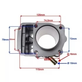 Cylinder kit MaxTuned ATV LC 200cc / Ø63 / PIN Ø15 4T