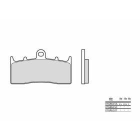 BREMBO Street Carbon Ceramic Brake pads BMW K / R 850-1600cc 1998-2024