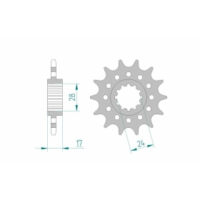 AFAM Steel Standard Front Sprocket 20511 - 520 14-15 teeth HONDA CBR 600 F 1991-1996