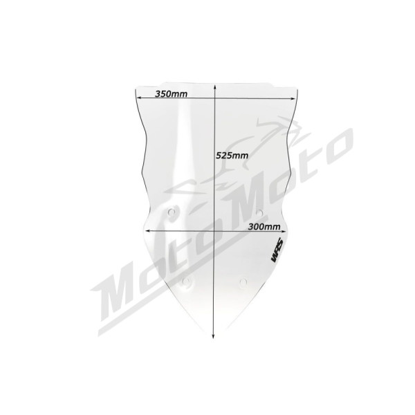 WRS DU003T TOURING Windscreen Clear Ducati Multistrada 1200cc 13-14