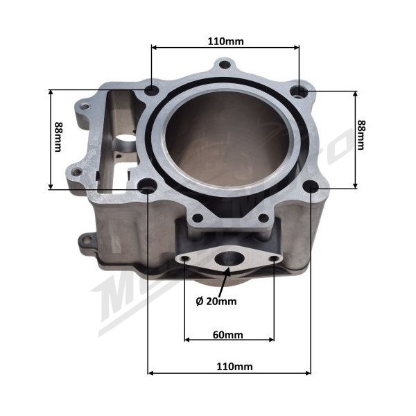 Cilindro kompl. CF MOTO CF / X5 500cc 2007-2012