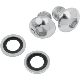 JAMES GASKET Fork Drain Screw Kit Harley Davidson 1200-1800cc 1977-2017