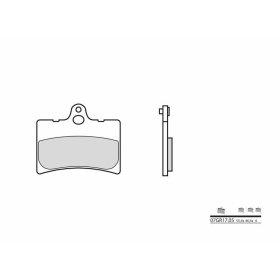 BREMBO Street Carbon Ceramic Brake pads ​​​​​​​CAGIVA PRIMA 50-80cc 1992-1995