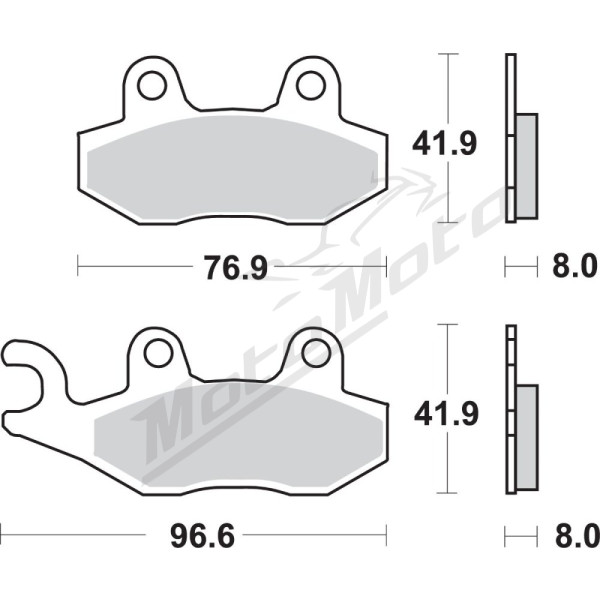 SBS SI Offroad Sintered 611SI Brake Pads Cagiva / Can Am / CF Moto / Derbi / Husqvarna / Hyosung / Kawasaki / Suzuki / Yamaha 125-900cc 87-25
