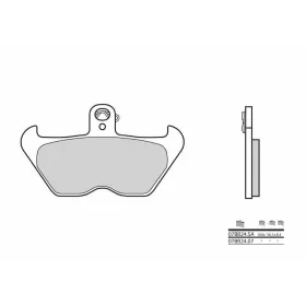 BREMBO Street Carbon Ceramic Brake pads BMW K / R 850-1200cc 1994-2005