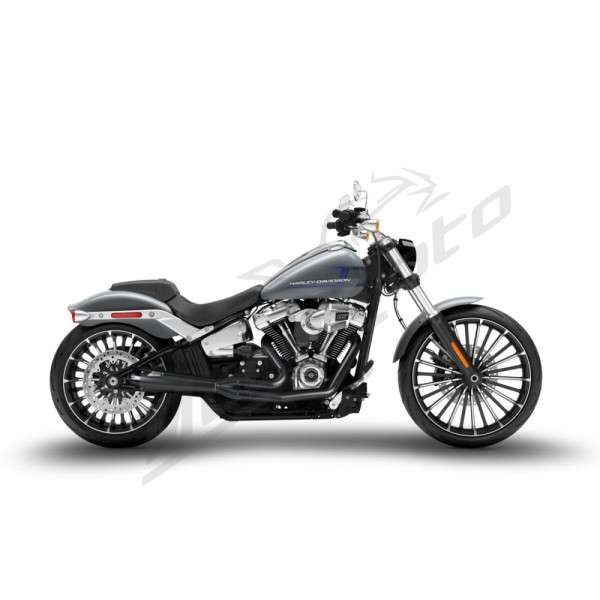ZARD FULL KIT EXHAUST SYSTEM 2:1 Harley Davidson FLFB / FLFBS / FXBR / FXBRS 1750-1923cc  18-24