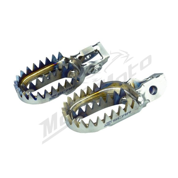 Scar Titanium Footpegs Fantic / Yamaha 250-450cc 23-25