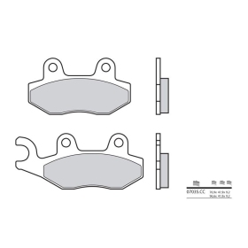BREMBO Scooter Carbon Ceramic Brake pads DAELIM / HONDA / KYMCO / MALAGUTI / MZ 50-160cc 1995-2020