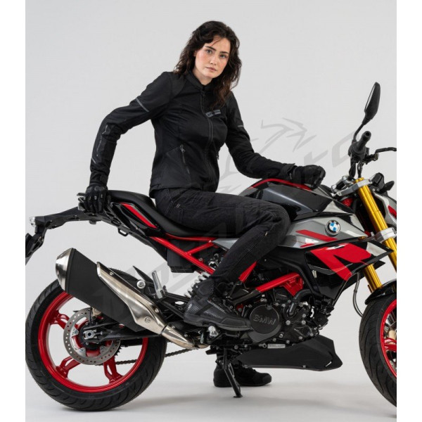 SHIMA X-MESH 2.0 LADY Moteriška Tekstilinė Striukė Juoda / Raudona