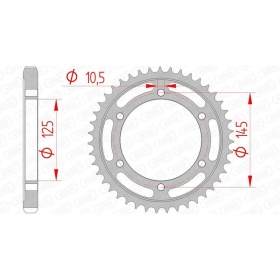AFAM Steel Standard Rear Sprocket 530 38-46 teeth