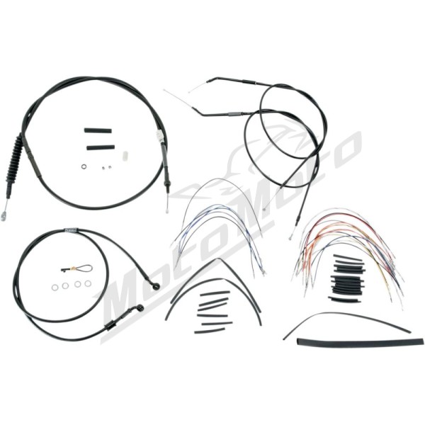 BURLY BRAND Ape Hangers handlebars Cables / Lines Extension Kit Harley Davidson XL 883-1200cc 2007-2013