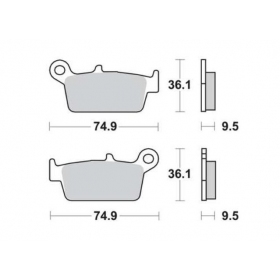 BRAKE PADS FERODO FDB539EF STANDARD ECO FRICTION