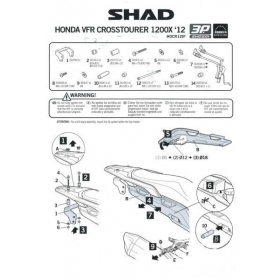 SIDE CASE HOLDER SET FOR HONDA VFR 1200X CROSSTOURER 2012-2021
