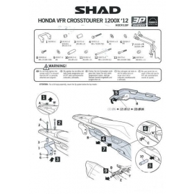 SIDE CASE HOLDER SET FOR HONDA VFR 1200X CROSSTOURER 2012-2021