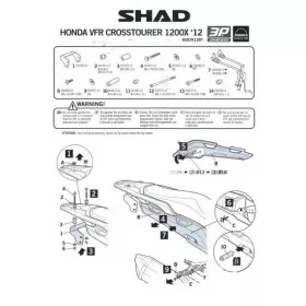 SIDE CASE HOLDER SET FOR HONDA VFR 1200X CROSSTOURER 2012-2021