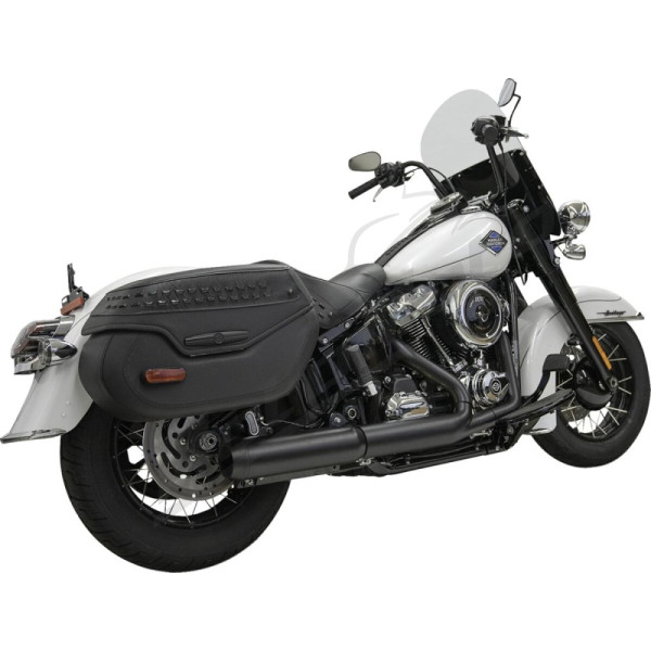 BASSANI XHAUST 4" Slip-On Muffler with Baffle Core Harley Davidson FLHCS / FXBB / FXLRS 1923cc 25