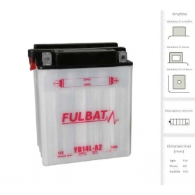 FULBAT Battery 14 Ah 175 12V YB14L-A2 (FB14L-A2)