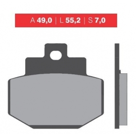 Brake pads NOVASCOOT FT3024 / MCB727 STANDARD