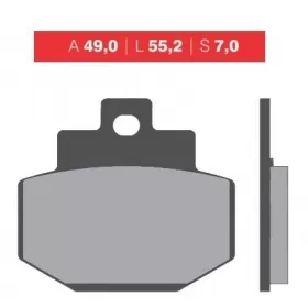 Brake pads NOVASCOOT FT3024 / MCB727 STANDARD