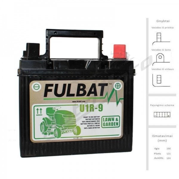 FULBAT Accumulator 28 Ah 200 A EN 12V U1R-9