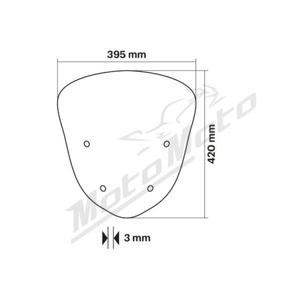 Windscreen MALOSSI Sport Gilera GP 800 07-11 H2O 4T