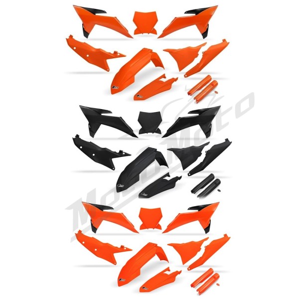 UFO plastikų komplektas KTM SX / SX-F 125-450 25-26