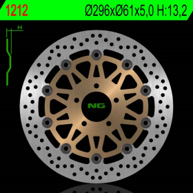 NG Front Floating Brake Disc 296X61X5mm Triumph Daytona / Street 675cc 06-12