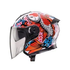 Helmet Open Jet Caberg Flyon II Koi white/red/orange/blue