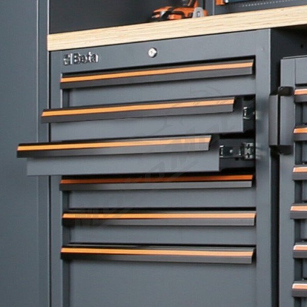 BETA Fixed Module 7 Drawers Grey