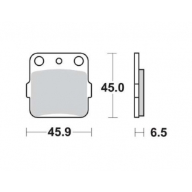 BRAKE PADS FERODO FDB661P / MCB554 STANDARD PLATINUM