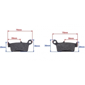 Brake pads MAXTUNED FT3087 / MCB665 STANDARD