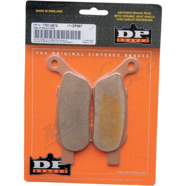 DP BRAKES Sintered Metal Brake Pads Harley Davidson FLD / FLS / FLSS / FLSTC / FLSTF / FLSTFB / FLSTN / FLSTSB / FXCW 1584-1690cc 08-17