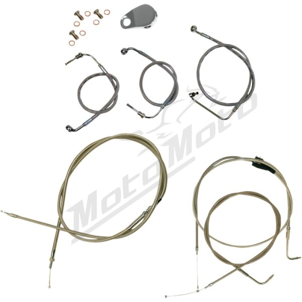 LA CHOPPERS vairo / sankabos / stabdžių trosų / lynų prailginimo kompl. Harley Davidson 1340-1450 96-07