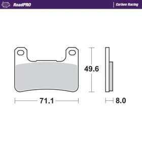 MOTO-MASTER Carbon Racing Front Brake Pads Kawasaki / Suzuki 900-1800 04-26 