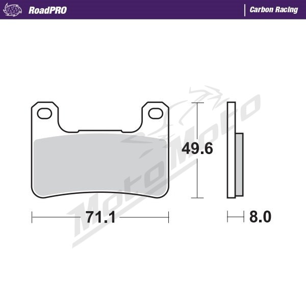 MOTO-MASTER Carbon Racing Front Brake Pads Kawasaki / Suzuki 900-1800 04-26 