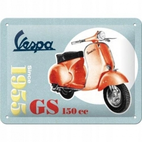 Metal tin sign VESPA 1955 15x20