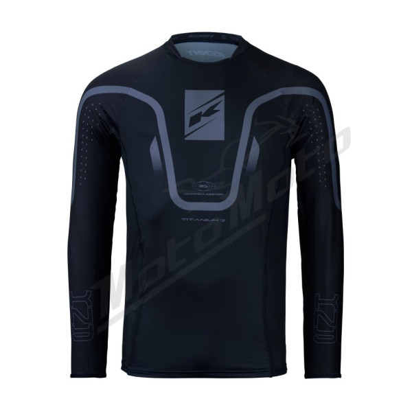 Kenny racing cross/enduro jersey titanium black color black size m