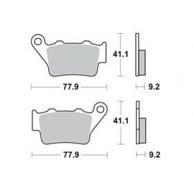 BRAKE PADS FERODO FDB2005ST / MCB672 ROUTE