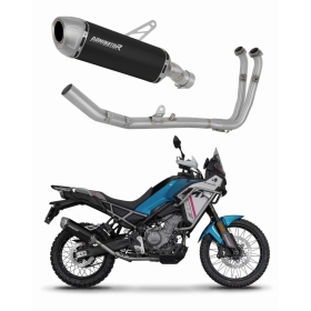 CF MOTO 450 MT 2025 Full Exhaust System S6 BLACK + dB killer