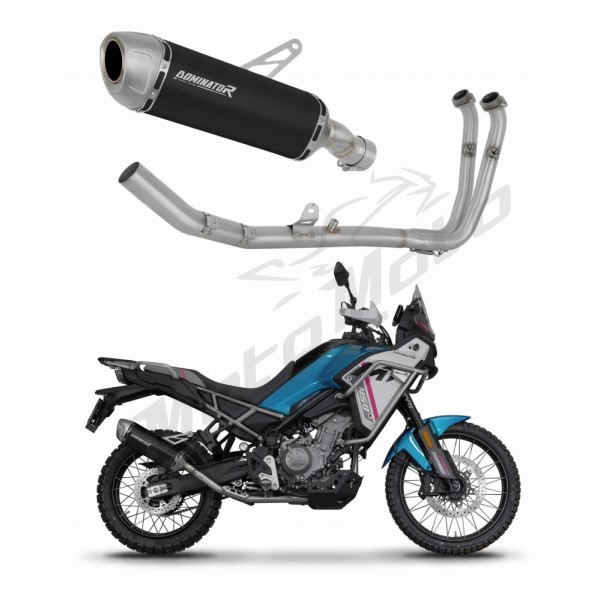 CF MOTO 450 MT 2025 Full Exhaust System S6 BLACK + dB killer