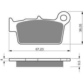 GOLDFREN Brake Pads 187 Ceramic Carbon K1 Aprilia / Beta / Fantic / GasGas / Kawasaki / Suzuki / TM / Yamaha 125-550 03-24