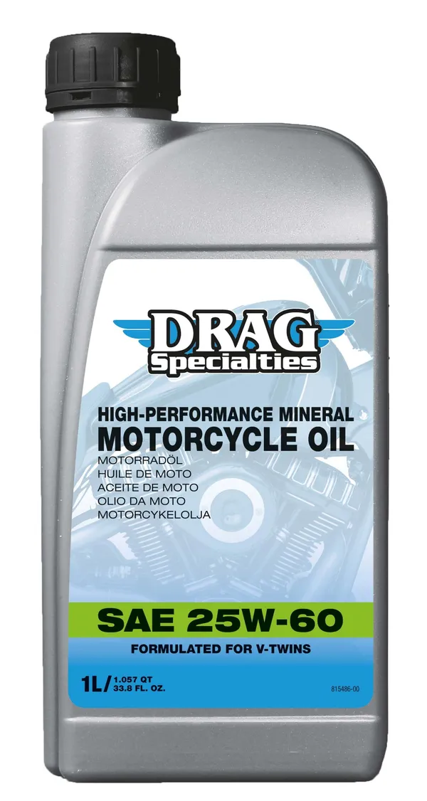 DRAG SPECIALTIES Mineral Engine Oil 25W60 4T - 1L