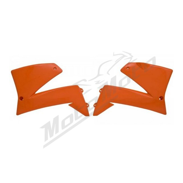 UFO Šoniniai radiatoriaus plastikai oranžiniai KTM SM / SMC 640-660 04-07