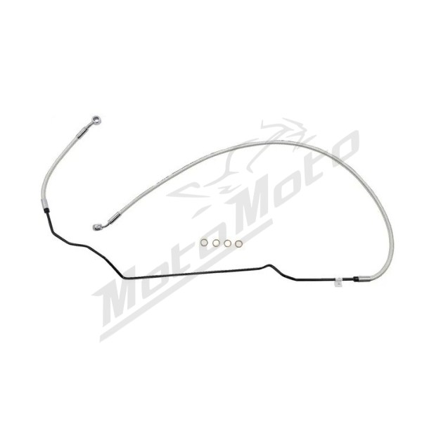 MAGNUM SHIELDING Upper Front Brake Line Chrome Indian Scout 999/1133 18-24 74.7cm 