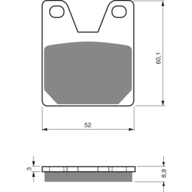 GOLDFREN Stabdžių trinkelės 169 S3 Yamaha YZF R1 / R7 1998-2002