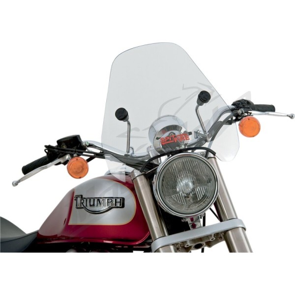 SLIPSTREAMER S-06 Spitfire Sport Shield 15" Clear Ducati / Harley Davidson / Honda / Indian / Kawasaki / Suzuki / Triumph / Victory / Yamaha 250-1900cc 68-25